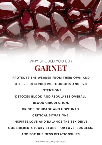 Garnet Cut Gemstone 6*8 Size