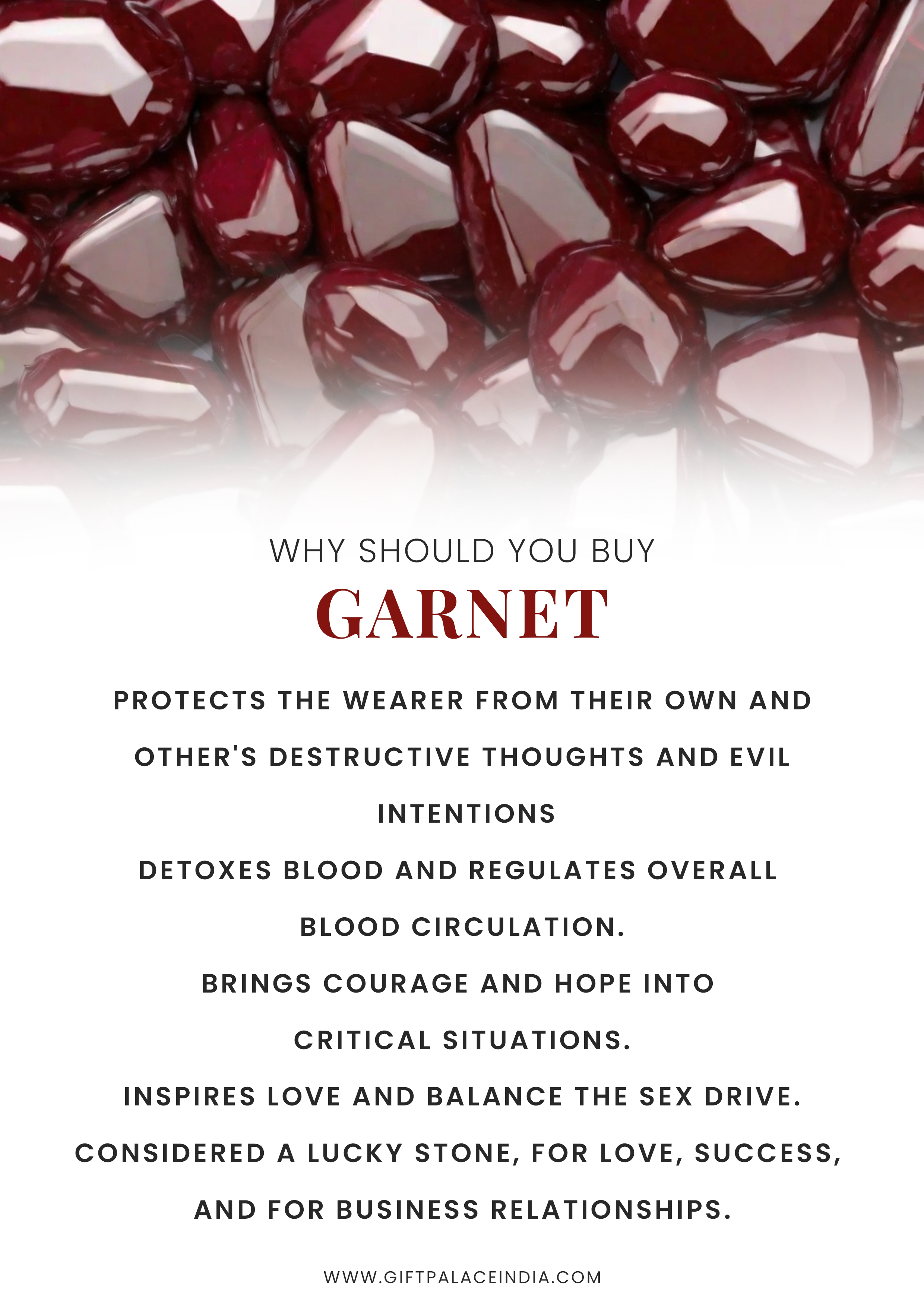 Garnet Ring - Elegance