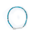 Blue Apatite Bracelet 2 mm Cut ( Fat Loss )