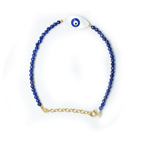 Lapis Lazuli Evil Eye Bracelet