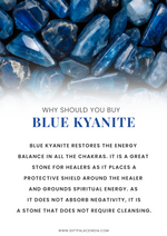 Blue Kyanite Raw CLuster On a stand