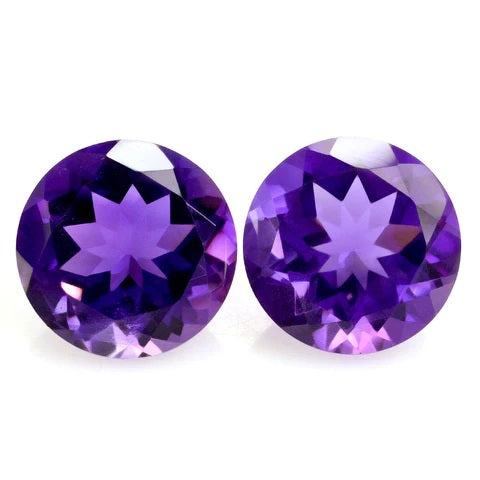 Amethyst Round Cut gemstone