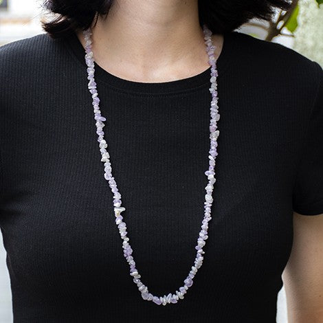 Amethyst Chips Necklace 470