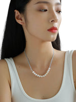 Aquamarine & Pearls Necklace