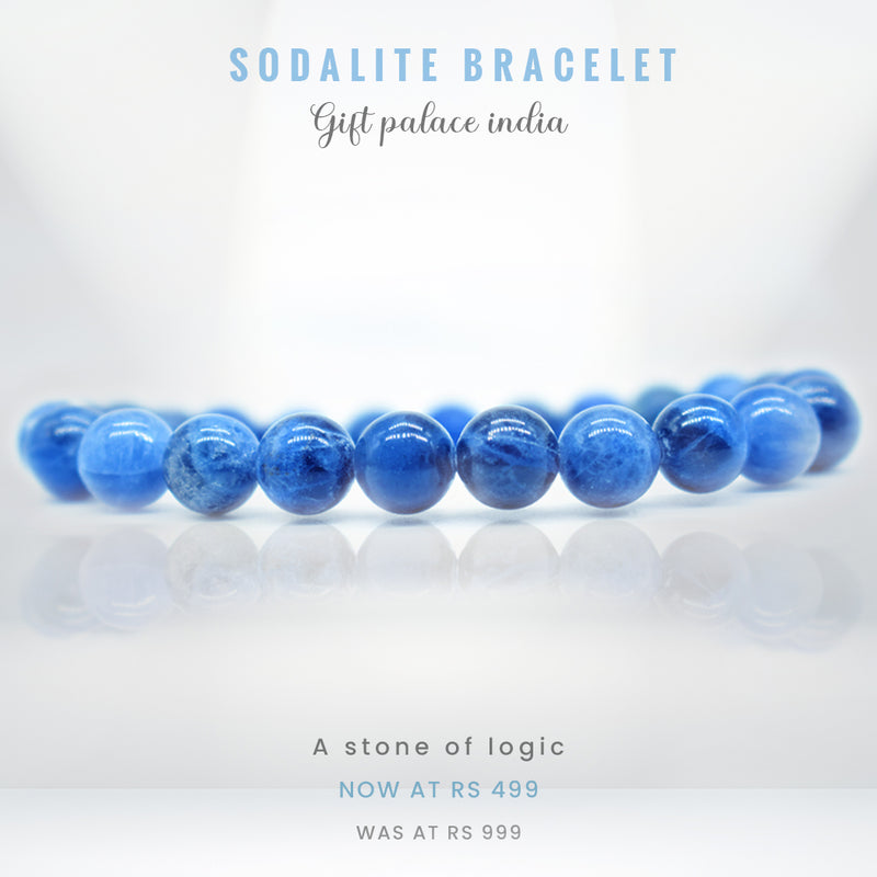 Natural sodalite bracelet for calm and clear thinking – Gift Palace India