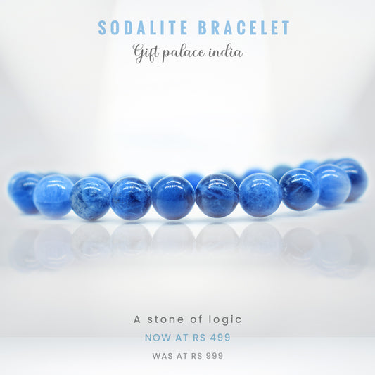 Sodalite Bracelet Premium Quality - calming effect 1048