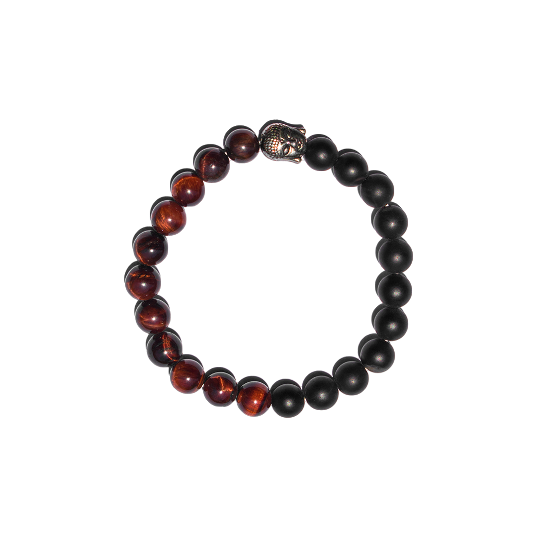 Spiritual Vitality - Onyx Red Tiger’s Eye Bracelet