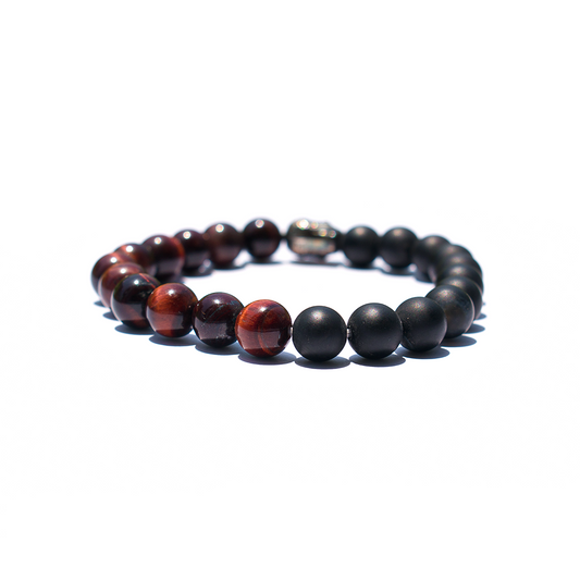 Spiritual Vitality - Onyx Red Tiger’s Eye Bracelet 1080