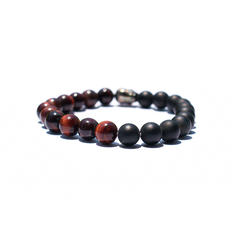 Spiritual Vitality - Onyx Red Tiger’s Eye Bracelet