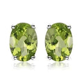 Peridot Oval Earrings