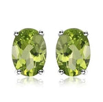 Peridot Oval Earrings