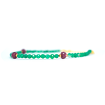 Green Onyx & Ruby Bracelet