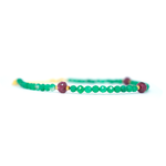 Green Onyx & Ruby Bracelet