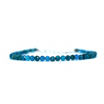 Blue Apatite Bracelet 2 mm Cut ( Fat Loss )