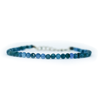 Blue Apatite Bracelet 2 mm Cut ( Fat Loss )
