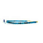 Blue Apatite Evil Eye Bracelet 2mm