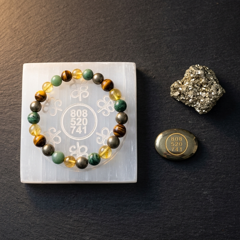 The Wealth Ritual — Pyrite & Selenite Set