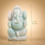 Amazonite Ganesh ji size 2.5 inch, approx 100 g