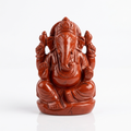 Ganesh Ji in Red Jasper — Hand-Carved Natural Stone Idol | 2.5 inch