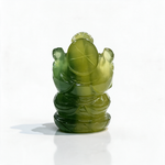 Natural fluorite Ganesha idol, back view