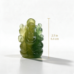 Yellow fluorite Ganesha idol size 2.5 inch / 6.4 cm