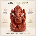 Why Red Jasper - benefits of natural red jasper Ganesha