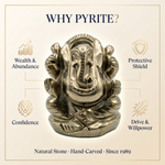Why Pyrite - benefits of natural pyrite Ganesha