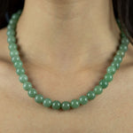 Green aventurine necklace, close-up of beads – Gift Palace India
