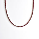 Minimilistic ~ Garnet Beads Necklace