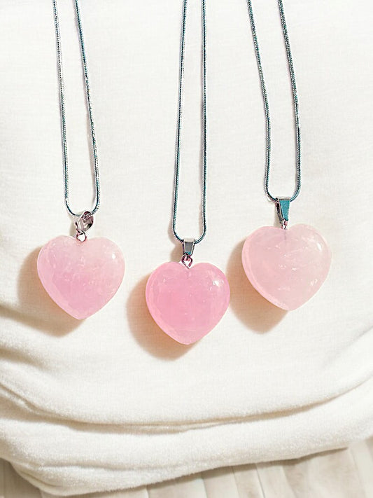 Heart - The Love Pendant Rose Quartz 794
