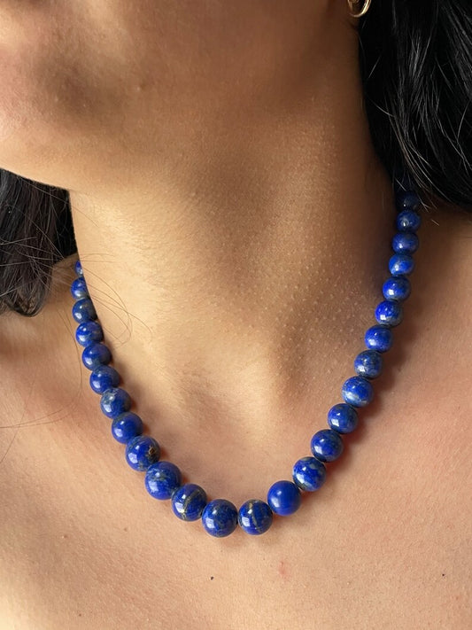Lapis lazuli Beads Necklace 794
