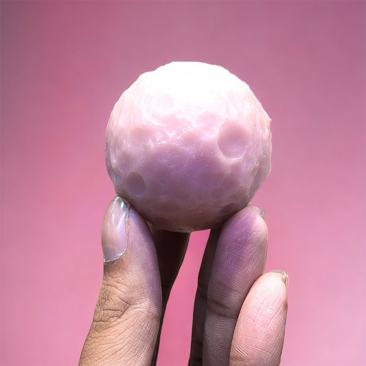 Pink opal moon shape Sphere 885