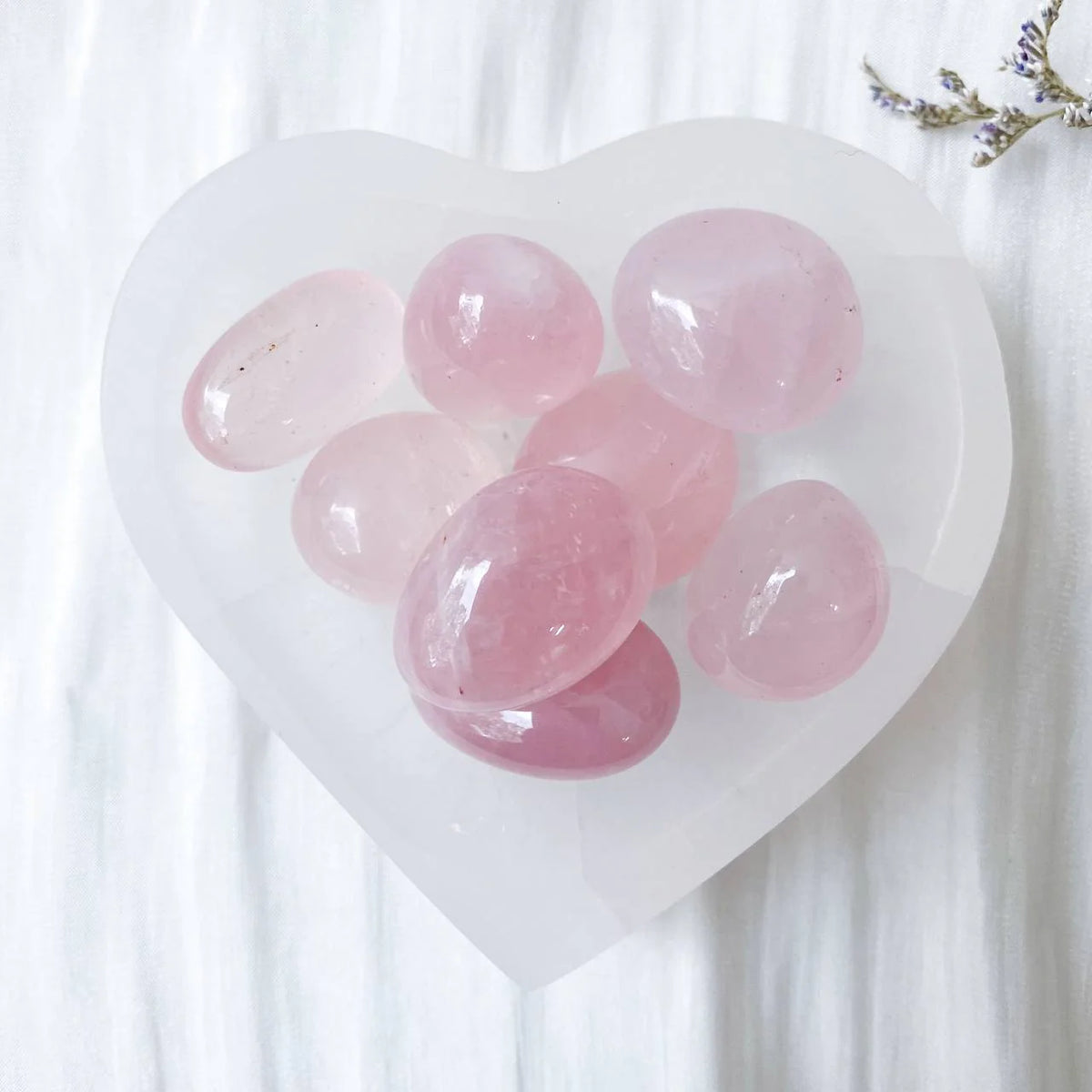 Rose Quartz Tumbles ( Love & Harmony  )