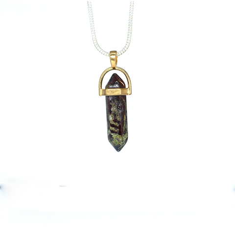 Dragon blood Jasper Vogal Pendant