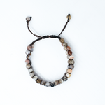Botswana Agate 2 line Adjustable bracelet