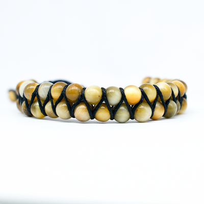 Star Tiger Eye 2 line adjustable bracelet