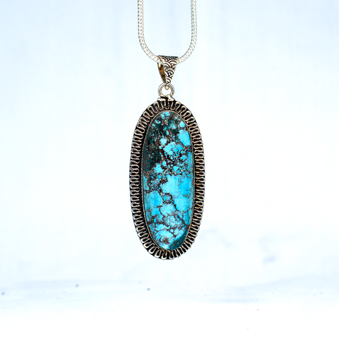 Arizona Turquoise Brass Necklace