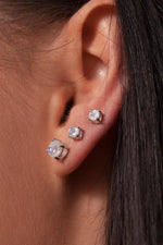Rainbow Moonstone Studs