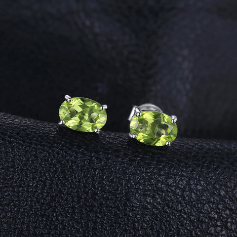 Peridot Oval Earrings