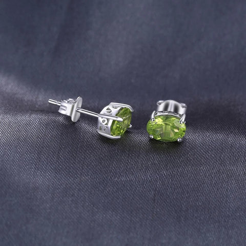 Peridot Oval Earrings