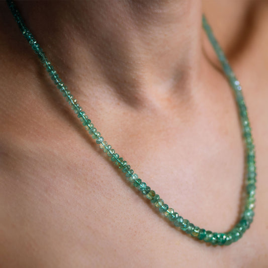 Zambian Emerald Necklace 17 inch 1440