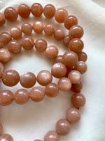 Peach Moonstone Bracelet