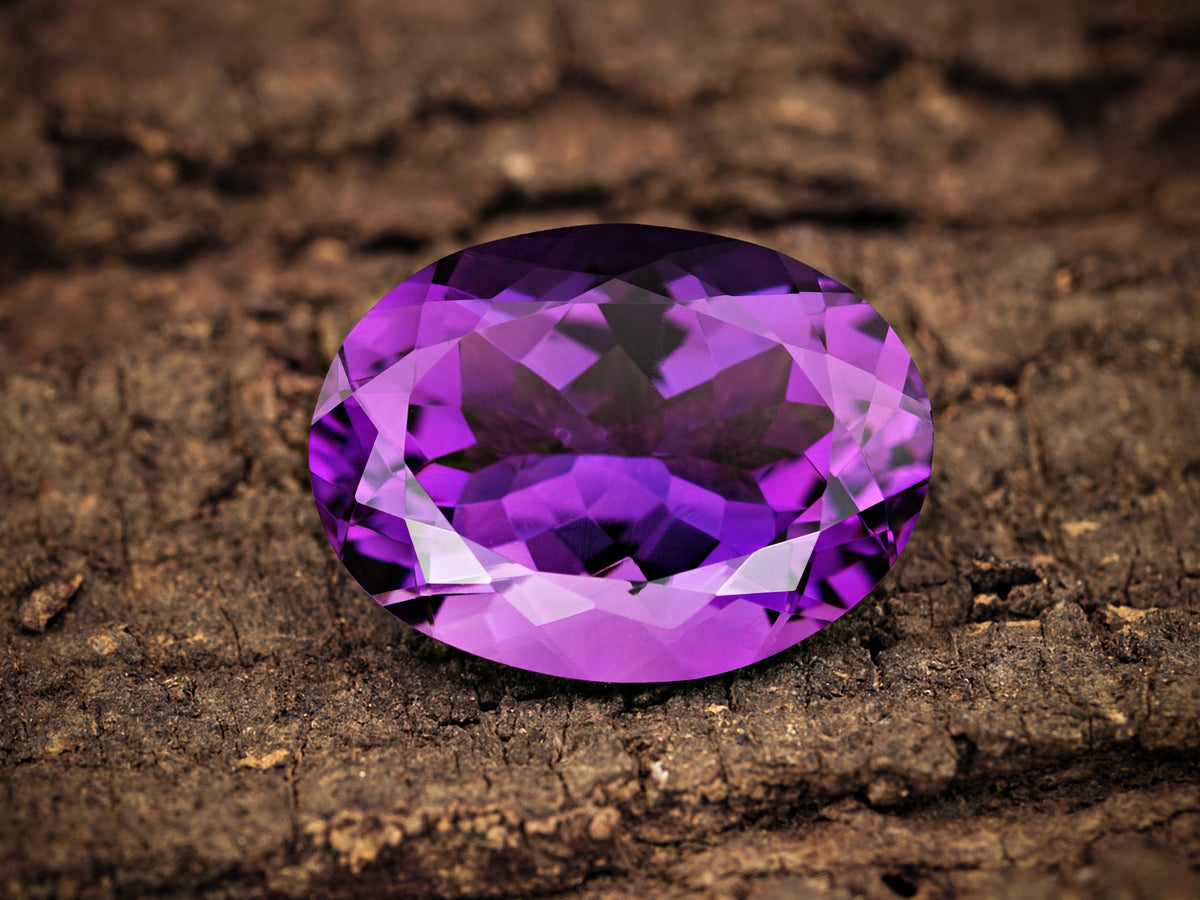 Amethyst Oval Cut Gemstone