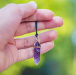 Amethyst Double Point Necklace