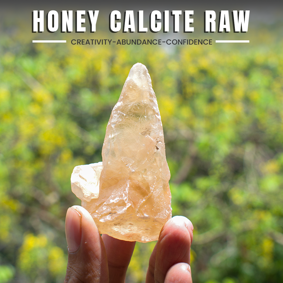 Honey Calcite  Raw Clusters