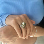 Raw Pyrite Ring