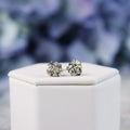Pyrite Studs German silver