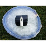 Selenite & Black Tourmaline Silver-Plated Necklace