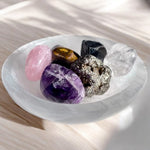 Selenite  Round bowl