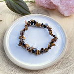 Golden Tigers Eye Crystal Chip Bracelet